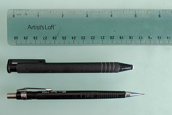 Photo of drawing tools. 